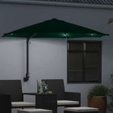 Parasolka ogrodowa Zielony 248 x 248 x 148 cm Poliester i Stal
