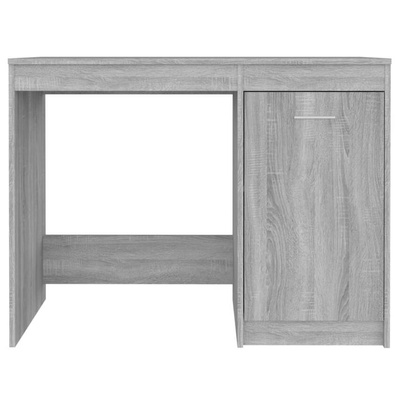 vidaXL Biurko, szary dąb sonoma, 100x50x76 cm, materiał drewnopochodny