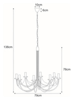 Lampa wisząca K-3521 z serii PERSEO KAJA