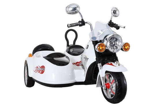 Motor na Akumulator Trójkołowy SX138 Światła LED MP3 Biały