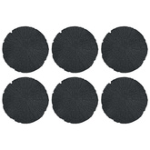 Kamień kroczący 6 pcs Czarny ? 45 x 1,8 cm Guma