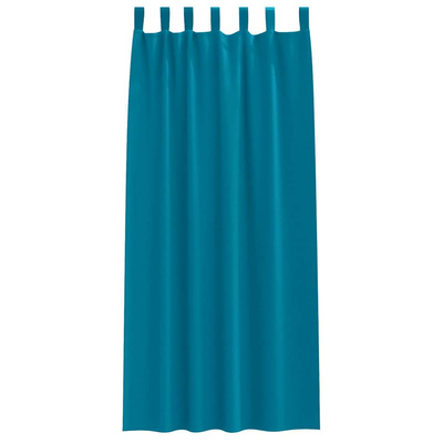 Firany blackout z kółkami 2 pcs Turkusowy 225 x 140 cm