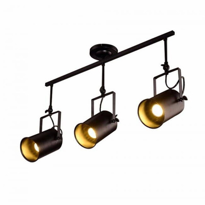 Lampa sufitowa REGULOWANA 3 x E27 czarna
