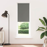 Roleta zaciemniająca szara 80x210 cm Szerokość tkaniny 75,7 cm