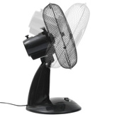 vidaXL Wentylator stołowy, 3 prędkości, 30 cm, 40 W, czarny