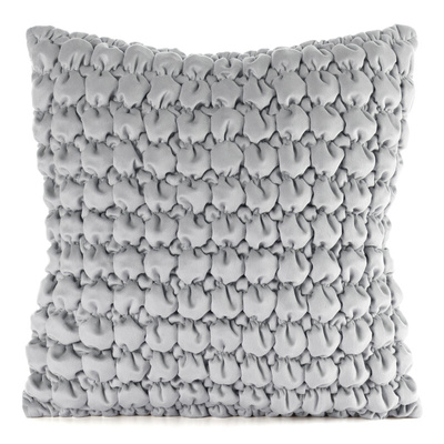 Poszewka Velvet srebrna 45x45