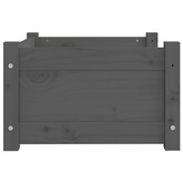 Legowisko dla psa, szare, 55,5x45,5x28 cm, lite drewno sosnowe vidaXL