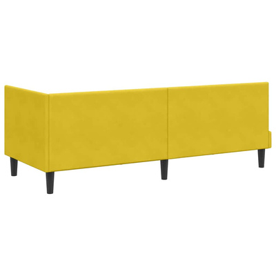 Rama Łóżka Narożnego z Materacem 2 szt. Żółty 80 x 200 cm