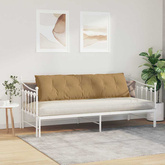 Poduszka na plecy Brązowy 180 x 50 cm Tkanina sztruksowa