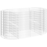 vidaXL Podwyższona donica gabionowa galwanizowane żelazo 200x100x100cm