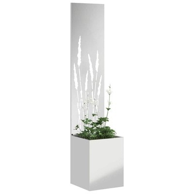 Ekran zapewniający prywatność w ogrodzie Srebrny 32 x 150 cm
