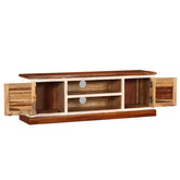 vidaXL Szafka pod TV, lite drewno Sheesham i mango, 120x30x40 cm