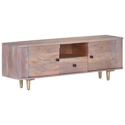 vidaXL Szafka pod TV, 118x30x40 cm, lite drewno akacjowe