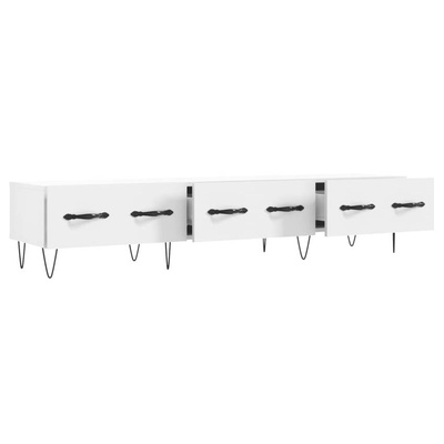 Szafka pod TV, biała, 150x36x30 cm, materiał drewnopochodny vidaXL