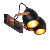 Lampa czarno-miedziana regulowana spot E14 2x40W Anica 92-81797