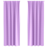 Firany blackout z kółkami 2 pcs Fioletowy 225 x 140 cm