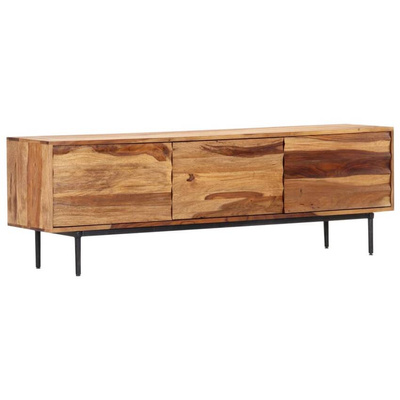 vidaXL Szafka pod TV, 140x30x45 cm, lite drewno sheesham