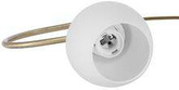 Serano lampa wisząca patynowy 1x60W E27 klosz biały
