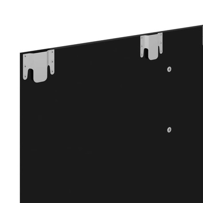 vidaXL Wisząca szafka pod TV, czarna, wysoki połysk, 102x23,5x90 cm