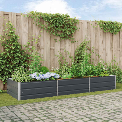 Donica Antracyt 290 x 100 x 45 cm Stal Galwanizowana