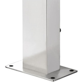 Prysznic ogrodowy z brązową podstawą, 225 cm, stal nierdzewna