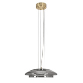Lampa wisząca Ombre 34 szklana nad stół do salonu z kloszem dymionym