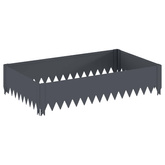 Krawężnik do trawnika 4 szt. 100 x 60 x 20 cm Stal antracytowy