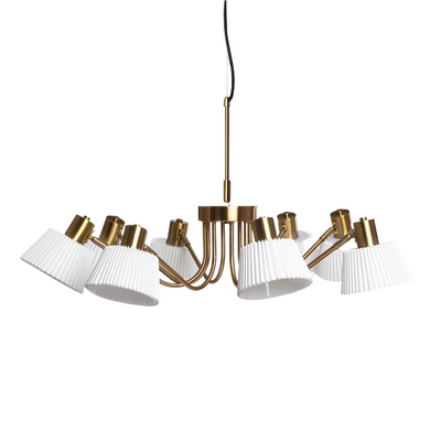 Lampa wisząca żyrandol Złoto-biały 8xE14 Abruzzo Dali