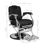 Gabbiano fotel barberski Dario czarny 130863