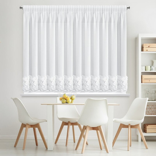 Firana Roses biała 400x160