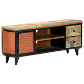 vidaXL Szafka pod TV, 120 x 30 x 45 cm, lite drewno odzyskane