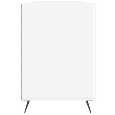 vidaXL Biurko białe z połyskiem, 140x50x75 cm, materiał drewnopochodny model standard
