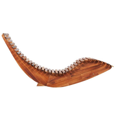 vidaXL Leżaki bujane, 2 szt., lite drewno akacjowe