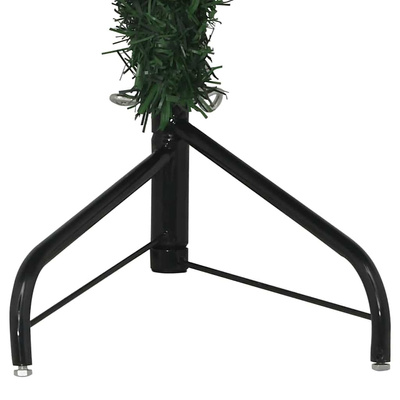 Rogowa Sztuczna Choinka z podstawą Zielony 150 cm PVC i Metal