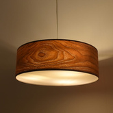 Lampa Wisząca Drewniana ?45cm 3XE27 Abruzzo Bosco