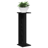 Stojak na rośliny 2 pcs Czarny Dąb 25 x 25,5 x 80,5 cm