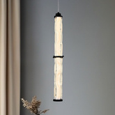 Lampa wisząca Corte szklana tuba pojedyncza LED 18W 3000K regulowana