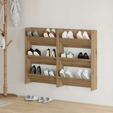 Szafka na buty 2 szt. 60 x 18 x 90 cm Materiał drewnopochodny