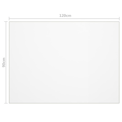 Mata ochronna na stół, przezroczysta, 120x90 cm, 2 mm, PVC
