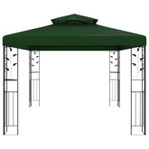 Altana 3,97 x 2,96 x 2,68 m zielony Poliester i Stal
