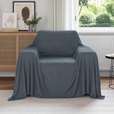 Koce narzutowe 6 pcs Ciemnoszary 210 x 140 cm Polar