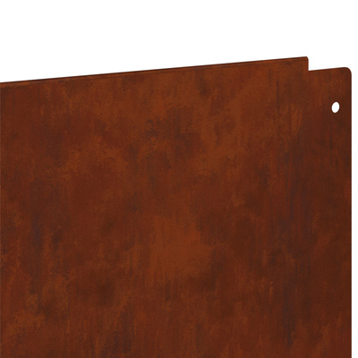 Krawężnik do trawnika 10 szt. 100 x 22 cm Stal Rdzawy