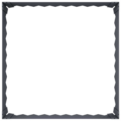 Krawężnik do trawnika 60 x 60 x 20 cm Stal antracytowy