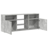 Szafka TV z oświetleniem LED, szarość betonu, 120x30x50 cm