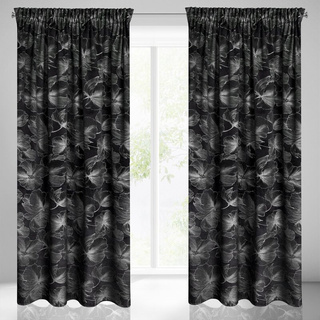 Zasłona Stella czarna 140x300