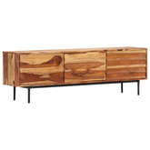 vidaXL Szafka pod TV, 140x30x45 cm, lite drewno sheesham