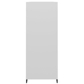 Szafka, biała, połysk, 69,5x32,5x90 cm, materiał drewnopochodny