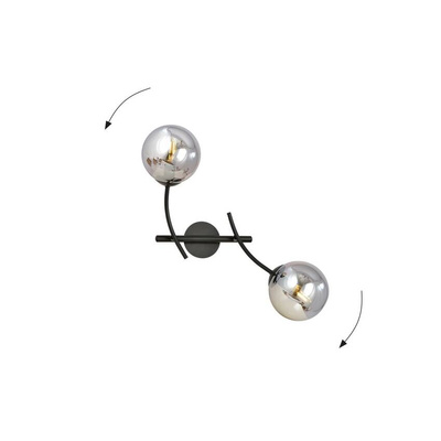 Kinkiet HUNTER K2 BLACK/GRAFIT