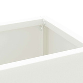 Stojak na Parasol Deszczowy Biały 28 x 12 x 41 cm Stal
