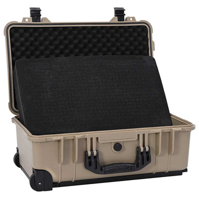 Twarda walizka piaskowy 56 x 35 x 23 cm Polipropylen i ABS